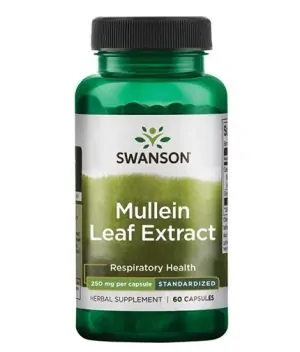 Mullien Leaf Extract - Standardized 250 mg / 60 Caps