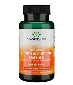 High Potency Ultimate Immune Defense with C, D, Zinc & Elderberry / 60 Caps