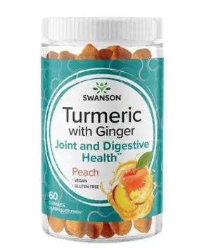 Turmeric with Ginger Gummies - Peach / 60 Gummies