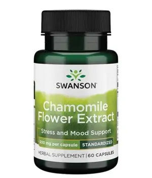 Chamomile Flower Extract Standardized Apigenin 500 mg / 60 Caps