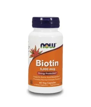 Biotin 5000mcg. / 60 Caps.
