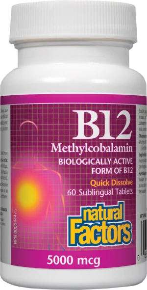 B12 Methylcobalamin 5000 mcg