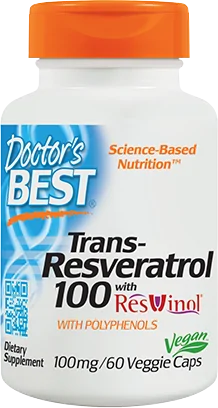 Trans-Resveratrol 100 mg | with ResVinol-25