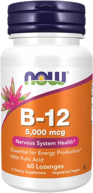 Vitamin B-12 5000 mcg with Folic Acid
