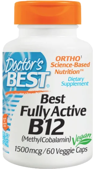 BEST Fully Active B12 / Methylcobalamin 1500 mcg