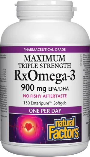 RxOmega 3 Maximum Triple Strength 1425 mg (900 mg EPA/DHA)
