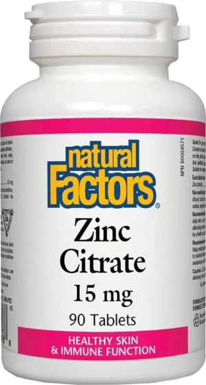 Zinc Citrate 15 mg