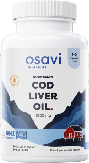 Norwegian Cod Liver Oil 1000 mg | Lemon Flavored