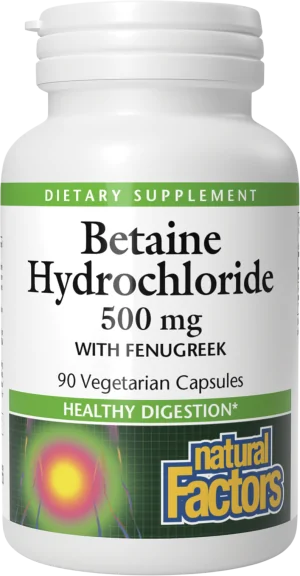 Betaine Hydrochloride with Fenugreek 500 mg